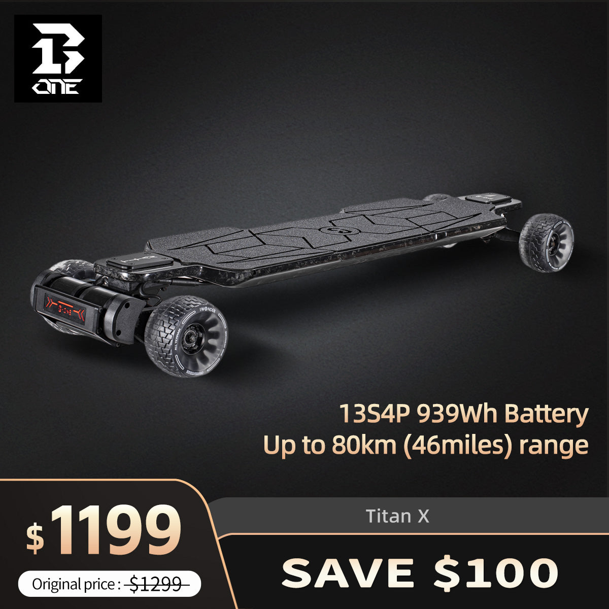 Titan X-Up to 80km range- US warehouse